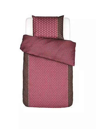 ESSENZA | Satin Bettwäsche 70x90cm/140x200cm TESSE Cherry Red | 